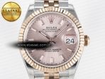 Rolex DateJust 31 278271 ARF 1:1 Best Edition 904L Steel RG Dial Stick Marker on SS/RG Jubilee Bracelet ETA 2688 - Görsel 4