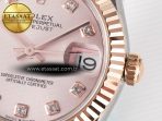 Rolex DateJust 31 278271 ARF 1:1 Best Edition 904L Steel RG Diamonds Dial on SS/RG Jubilee Bracelet ETA 2688 - Görsel 11