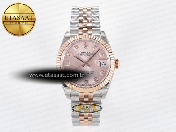 Rolex Datejust 31 278271 ARF RG Pırlantalı Kadran 2688 Eta Saat - 1:1 Süper Klon Replika Saat