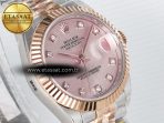 Rolex DateJust 31 278271 ARF 1:1 Best Edition 904L Steel RG Diamonds Dial on SS/RG Jubilee Bracelet ETA 2688 - Görsel 5