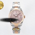 Rolex Datejust 31 278271 ARF RG Pırlantalı Oyster 2688 Eta Saat - Görsel 3 - 1:1 Süper Klon Saat