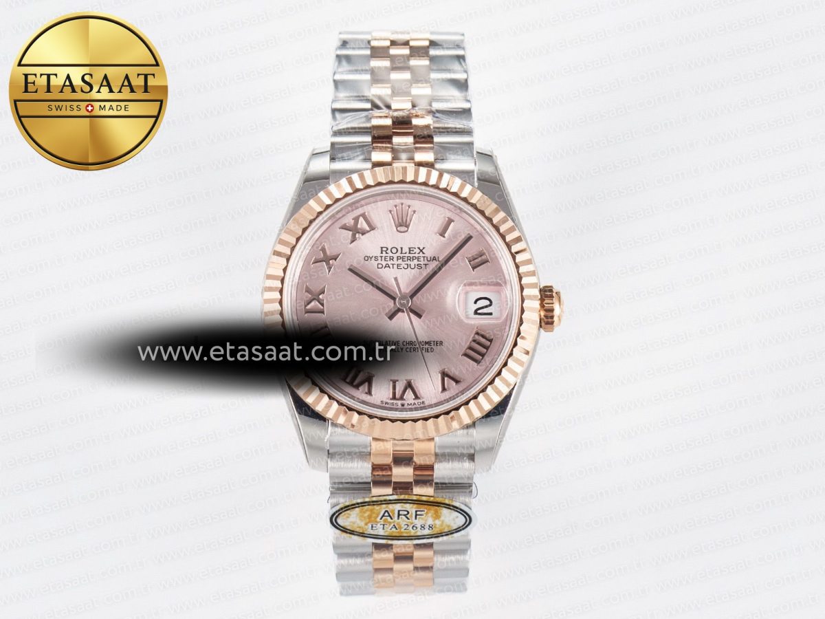 Rolex DateJust 31 278271 ARF 1:1 Best Edition 904L Steel RG Roman Dial on SS/RG Jubilee Bracelet ETA 2688 - Görsel 3