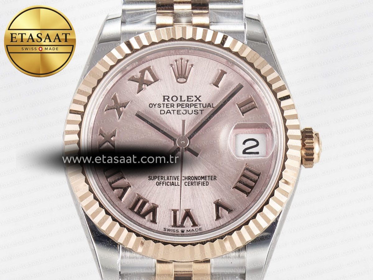 Rolex DateJust 31 278271 ARF 1:1 Best Edition 904L Steel RG Roman Dial on SS/RG Jubilee Bracelet ETA 2688 - Görsel 4