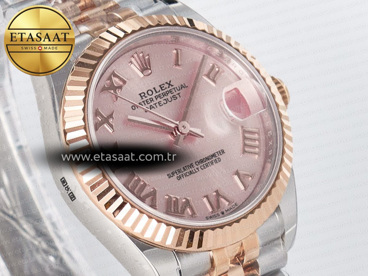 Rolex DateJust 31 278271 ARF 1:1 Best Edition 904L Steel RG Roman Dial on SS/RG Jubilee Bracelet ETA 2688 - Görsel 5