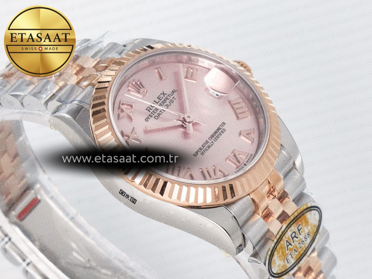 Rolex DateJust 31 278271 ARF 1:1 Best Edition 904L Steel RG Roman Dial on SS/RG Jubilee Bracelet ETA 2688 - Görsel 7