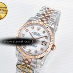 Rolex DateJust 31 278271 ARF 1:1 Best Edition 904L Steel White MOP Diamonds Dial on SS/RG Jubilee Bracelet ETA 2688
