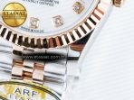 Rolex DateJust 31 278271 ARF 1:1 Best Edition 904L Steel White MOP Diamonds Dial on SS/RG Jubilee Bracelet ETA 2688 - Görsel 13