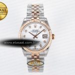 Rolex Datejust 31 278271 ARF Beyaz Sedef Pırlantalı 2688 Eta Saat - Görsel 3 - 1:1 Süper Klon Saat