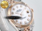 Rolex DateJust 31 278271 ARF 1:1 Best Edition 904L Steel White MOP Diamonds Dial on SS/RG Jubilee Bracelet ETA 2688 - Görsel 5