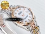 Rolex DateJust 31 278271 ARF 1:1 Best Edition 904L Steel White MOP Diamonds Dial on SS/RG Jubilee Bracelet ETA 2688 - Görsel 7