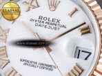 Rolex DateJust 31 278271 ARF 1:1 Best Edition 904L Steel White Roman Dial on SS/RG Jubilee Bracelet ETA 2688 - Görsel 10