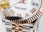Rolex DateJust 31 278271 ARF 1:1 Best Edition 904L Steel White Roman Dial on SS/RG Jubilee Bracelet ETA 2688 - Görsel 12