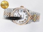 Rolex DateJust 31 278271 ARF 1:1 Best Edition 904L Steel White Roman Dial on SS/RG Jubilee Bracelet ETA 2688 - Görsel 9
