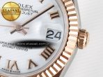 Rolex DateJust 31 278271 ARF 1:1 Best Edition 904L Steel White Roman Dial on SS/RG Oyster Bracelet ETA 2688 - Görsel 11