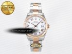 Rolex DateJust 31 278271 ARF 1:1 Best Edition 904L Steel White Roman Dial on SS/RG Oyster Bracelet ETA 2688 - Görsel 3