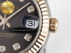 Rolex DateJust 278271 904L Steel Brown Diamonds Dial on SS/RG Cal.2236 - Görsel 11