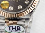 Rolex DateJust 278271 904L Steel Brown Diamonds Dial on SS/RG Cal.2236 - Görsel 13