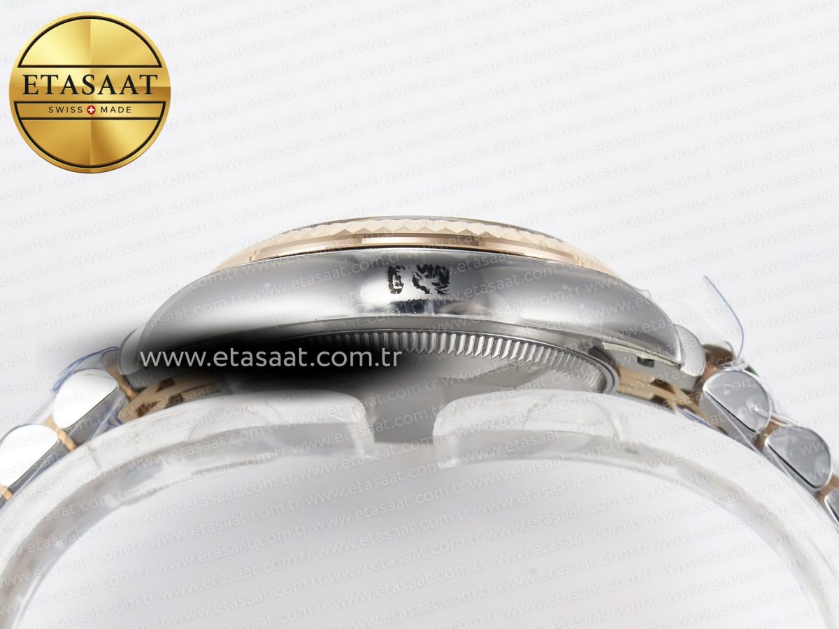 Rolex DateJust 278271 904L Steel Brown Diamonds Dial on SS/RG Cal.2236 - Görsel 14