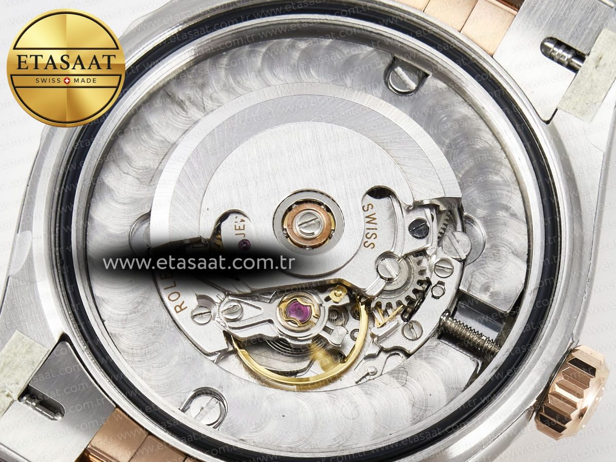 Rolex DateJust 278271 904L Steel Brown Diamonds Dial on SS/RG Cal.2236 - Görsel 23
