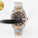 Rolex Datejust 278271 Kahve Pırlantalı Kadran Cal.2236 Ss Eta Saat - Görsel 3 - 1:1 Süper Klon Saat