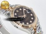 Rolex DateJust 278271 904L Steel Brown Diamonds Dial on SS/RG Cal.2236 - Görsel 7
