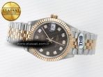 Rolex DateJust 278271 904L Steel Brown Diamonds Dial on SS/RG Cal.2236 - Görsel 9