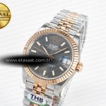 Rolex DateJust 278271 904L Steel Gray Diamonds Dial Stick Marker on SS/RG Cal.2236