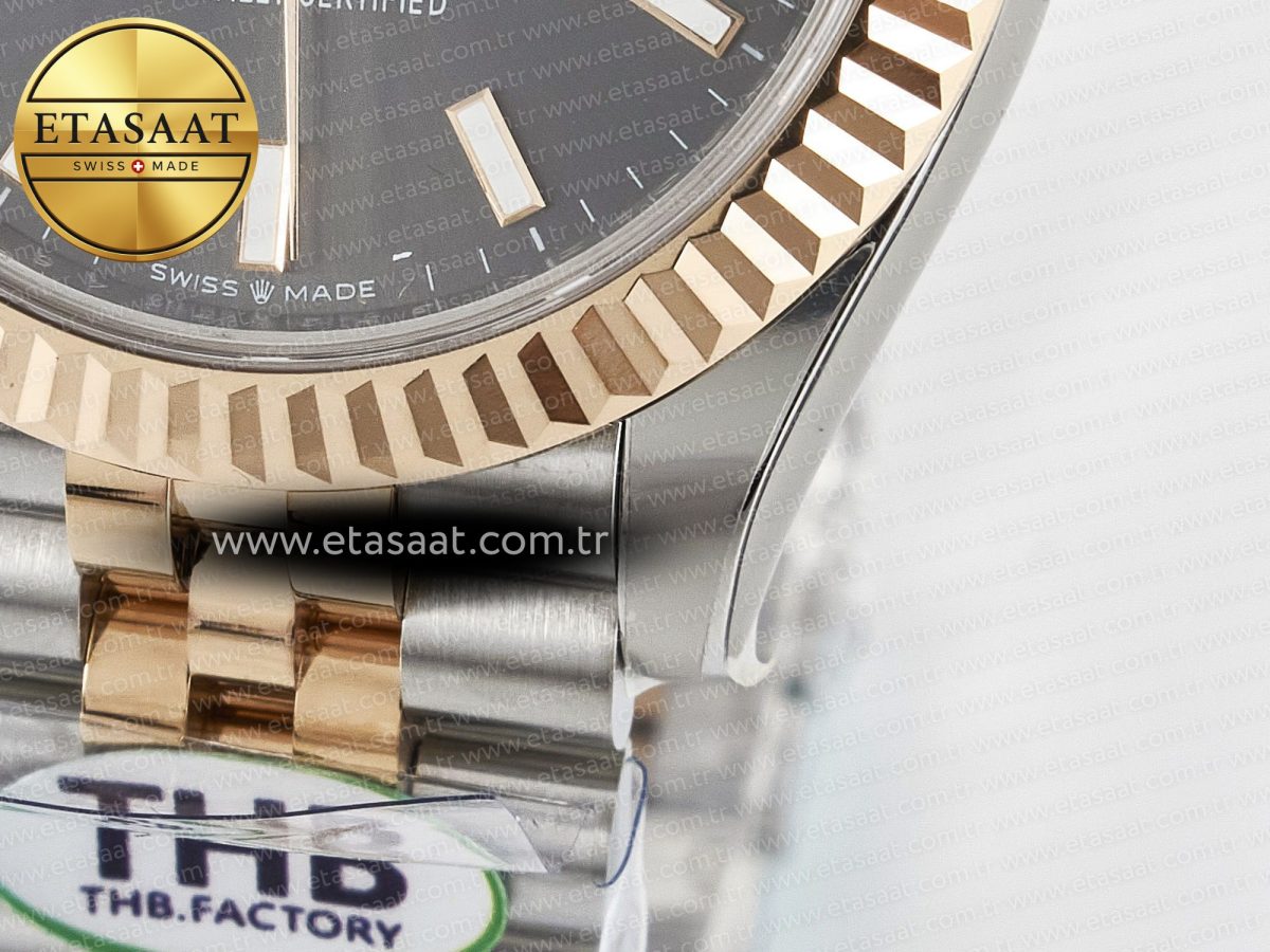 Rolex DateJust 278271 904L Steel Gray Diamonds Dial Stick Marker on SS/RG Cal.2236 - Görsel 13