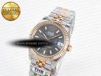 Rolex DateJust 278271 904L Steel Gray Diamonds Dial Stick Marker on SS/RG Cal.2236 - Görsel 2