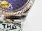 Rolex DateJust 278271 904L Steel Purple Roman Dial Diamonds Bezel on SS/RG Cal.2236 - Görsel 13
