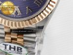 Rolex DateJust 278271 904L Steel Purple Roman Diamonds Dial on SS/RG Cal.2236 - Görsel 13
