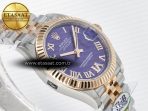 Rolex DateJust 278271 904L Steel Purple Roman Diamonds Dial on SS/RG Cal.2236 - Görsel 7