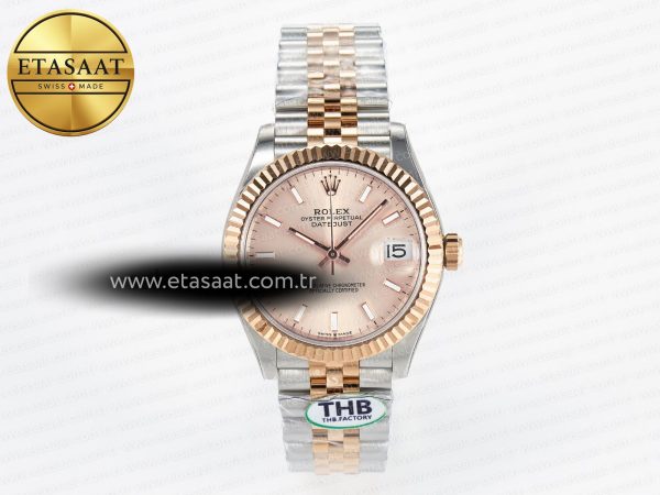 Rolex Datejust 31 278271 RG Eta Saat - 1:1 Süper Klon Replika Saat