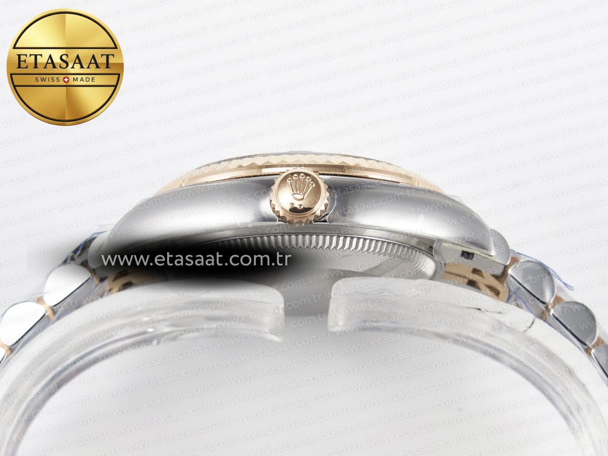 Rolex DateJust 278271 904L Steel White Diamonds Dial Diamonds Bezel on SS/RG Cal.2236 - Görsel 15