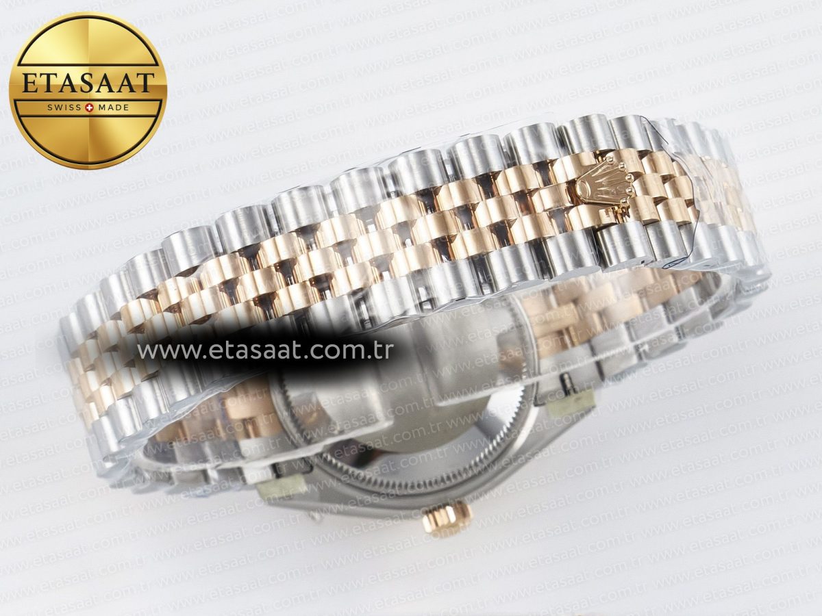 Rolex DateJust 278271 904L Steel White Diamonds Dial Diamonds Bezel on SS/RG Cal.2236 - Görsel 16