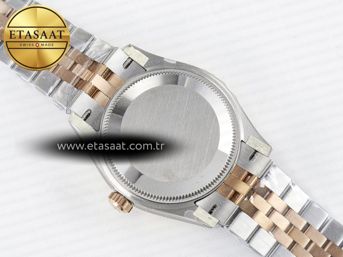 Rolex DateJust 278271 904L Steel White Diamonds Dial Diamonds Bezel on SS/RG Cal.2236 - Görsel 17