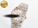Rolex DateJust 278271 904L Steel White Diamonds Dial Diamonds Bezel on SS/RG Cal.2236 - Görsel 2