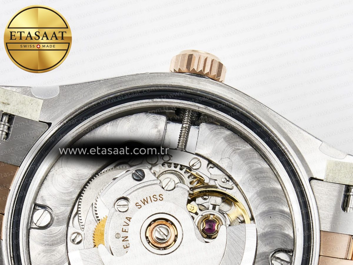 Rolex DateJust 278271 904L Steel White Diamonds Dial Diamonds Bezel on SS/RG Cal.2236 - Görsel 22