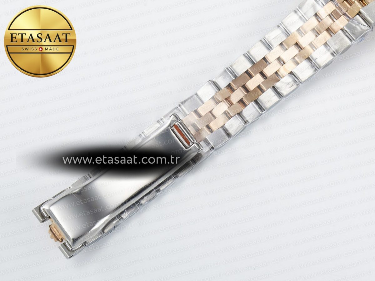 Rolex DateJust 278271 904L Steel White Diamonds Dial Diamonds Bezel on SS/RG Cal.2236 - Görsel 28