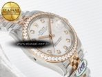 Rolex DateJust 278271 904L Steel White Diamonds Dial Diamonds Bezel on SS/RG Cal.2236 - Görsel 7