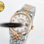 Rolex DateJust 278271 904L Steel White Diamonds Dial on SS/RG Cal.2236