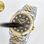 Rolex DateJust 31 278273 ARF 1:1 Best Edition 904L Steel Brown Diamonds Dial on SS/YG Jubilee Bracelet ETA 2688