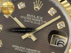 Rolex DateJust 31 278273 ARF 1:1 Best Edition 904L Steel Brown Diamonds Dial on SS/YG Jubilee Bracelet ETA 2688 - Görsel 10