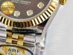 Rolex DateJust 31 278273 ARF 1:1 Best Edition 904L Steel Brown Diamonds Dial on SS/YG Jubilee Bracelet ETA 2688 - Görsel 13