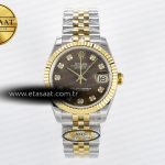 Rolex Datejust 31 278273 ARF Kahve Pırlantalı Kadran 2688 Eta Saat - Görsel 3 - 1:1 Süper Klon Saat