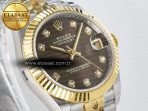 Rolex DateJust 31 278273 ARF 1:1 Best Edition 904L Steel Brown Diamonds Dial on SS/YG Jubilee Bracelet ETA 2688 - Görsel 5