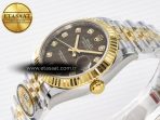 Rolex DateJust 31 278273 ARF 1:1 Best Edition 904L Steel Brown Diamonds Dial on SS/YG Jubilee Bracelet ETA 2688 - Görsel 6
