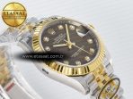 Rolex DateJust 31 278273 ARF 1:1 Best Edition 904L Steel Brown Diamonds Dial on SS/YG Jubilee Bracelet ETA 2688 - Görsel 7