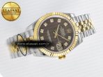 Rolex DateJust 31 278273 ARF 1:1 Best Edition 904L Steel Brown Diamonds Dial on SS/YG Jubilee Bracelet ETA 2688 - Görsel 8