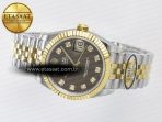 Rolex DateJust 31 278273 ARF 1:1 Best Edition 904L Steel Brown Diamonds Dial on SS/YG Jubilee Bracelet ETA 2688 - Görsel 9